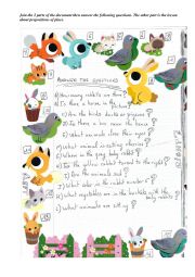 English Worksheet: Prepositions and expressions of place. A2.