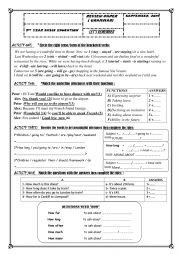 English Worksheet: Grammar review 9 th form