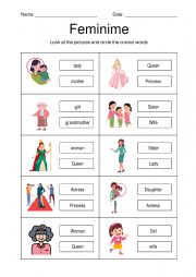Feminime and Masculine 