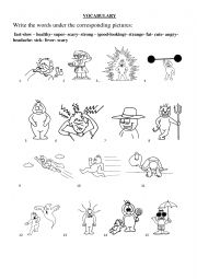 English Worksheet: Teaching vocabulary with pictures