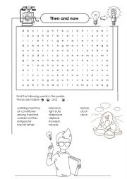English Worksheet: WORDSEARCH - INVENTIONS