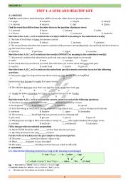 English Worksheet: Mini test for students - Global success textbook - Unit 1 