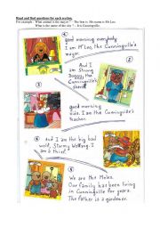 English Worksheet: Simple reading for A1+