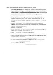 English Worksheet: Crimes vocabulary