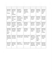 English Worksheet: Connect 4 Questions