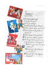 English Worksheet: Sport 11 questions (warm up) A2+