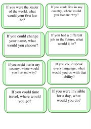 English Worksheet: SECOND CONDITIONAL