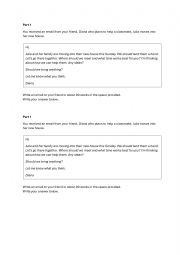 Writing an email