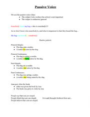 English Worksheet: Passive Voice