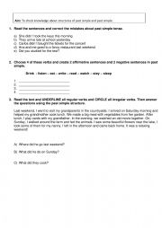 English Worksheet: Past simple and present perfect