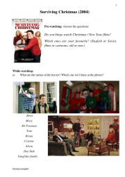 English Worksheet: Film Surviving Christmas