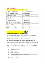 English Worksheet: First Conditional