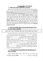 English Worksheet: 2nd year secondary education language part mid term test 3
