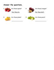 English Worksheet: I You We They He She It