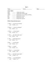 English Worksheet: Wh Question
