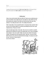 English Worksheet: Short Story