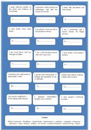 English Worksheet: legal document