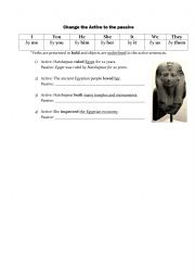 English Worksheet: ANCIENT EGYPT