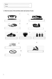English Worksheet: Heathy and unheathy habits