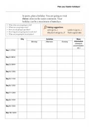 English Worksheet: Holidays