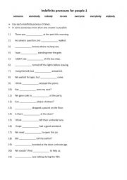 English Worksheet: 7 Indefinite pronouns for people 1