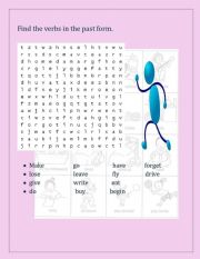 English Worksheet: irregular verbs