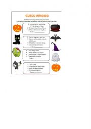 Halloween guess who