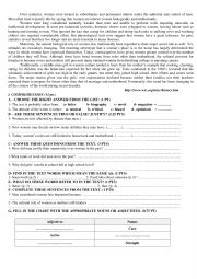 English Worksheet: rerading