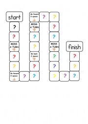 English Worksheet: BOARD GAME QUESTIONS
