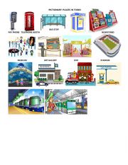 English Worksheet: Places