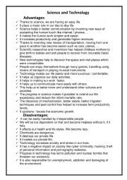 English Worksheet: Science and Technology