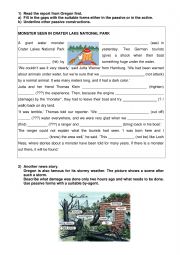 English Worksheet: Past Passive