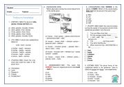 English Worksheet: Plural Nouns Test