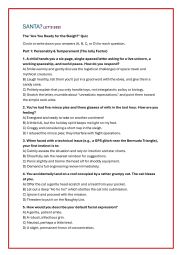 HOW GOOD A SANTA WOULD YOU BE?