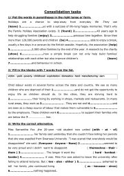 consolidation tasks 2nd form term 1 - ESL worksheet by Sarsar