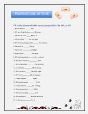 Prepositions of Time