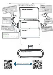 English Worksheet: essay organizer