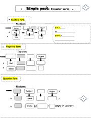 English Worksheet: part 2 .simple past irregular verbs