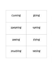 English Worksheet: Bingo verbs