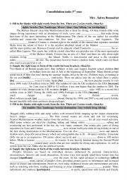 English Worksheet: 3rd year language tasks mid term 2 test