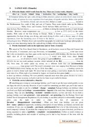 English Worksheet: 3rd year mid term 2 test (language )