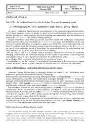 English Worksheet: bac mid term test 2 tunisian syllabus