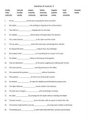 English Worksheet: Adverbs of manner 2