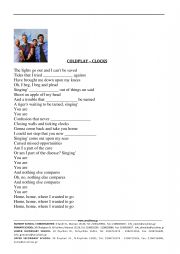 English Worksheet: coldplay