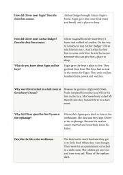 English Worksheet: Oliver Twist - repetition cards 