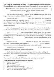 English Worksheet: kKyiv is the capital of Ukraine