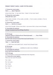 English Worksheet: Present Perfect Simple 