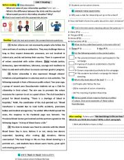 English Worksheet: Active citizenship reading