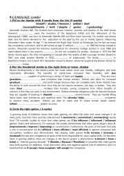 English Worksheet: language 2nd term bac 