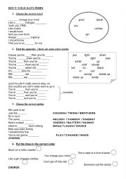 English Worksheet: Hot �n Cold